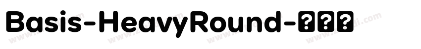 Basis-HeavyRound字体转换