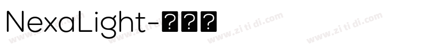NexaLight字体转换