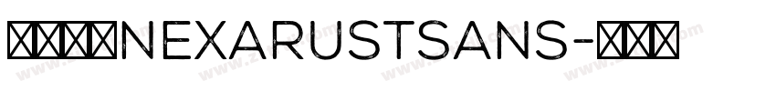 字体系列NexaRustSans字体转换
