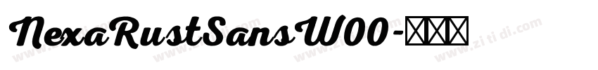 NexaRustSansW00字体转换