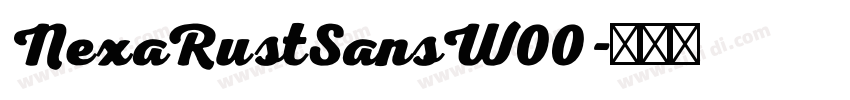 NexaRustSansW00字体转换