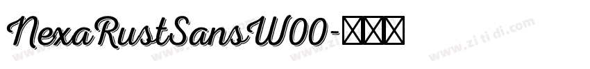 NexaRustSansW00字体转换