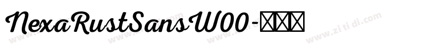 NexaRustSansW00字体转换
