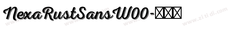 NexaRustSansW00字体转换