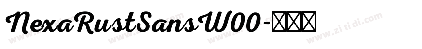 NexaRustSansW00字体转换