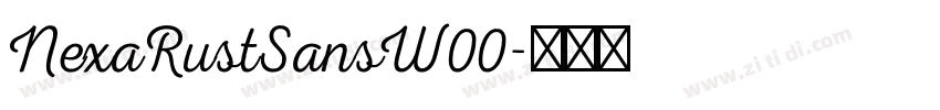 NexaRustSansW00字体转换