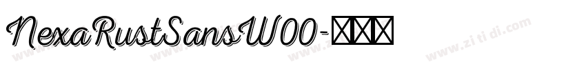 NexaRustSansW00字体转换