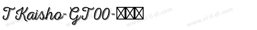 TKaisho-GT00字体转换