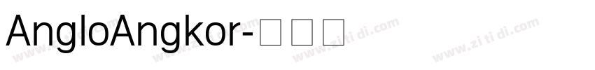 AngloAngkor字体转换