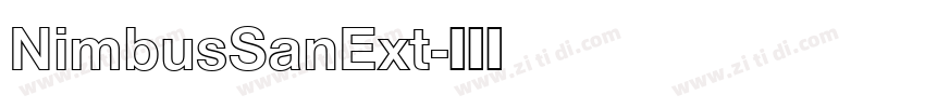 NimbusSanExt字体转换
