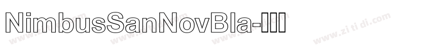 NimbusSanNovBla字体转换 NimbusSanNovBla字体转换