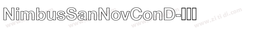 NimbusSanNovConD字体转换