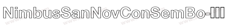 NimbusSanNovConSemBo字体转换 NimbusSanNovConSemBo字体转换