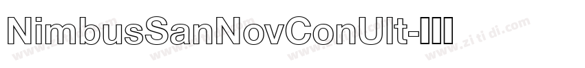 NimbusSanNovConUlt字体转换