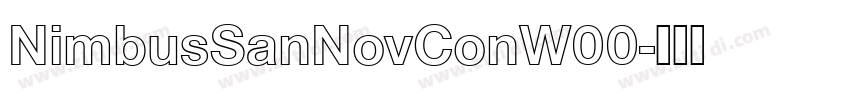 NimbusSanNovConW00字体转换