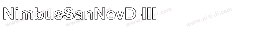 NimbusSanNovD字体转换