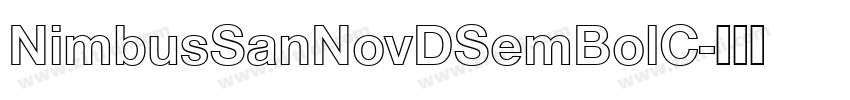 NimbusSanNovDSemBolC字体转换 NimbusSanNovDSemBolC字体转换