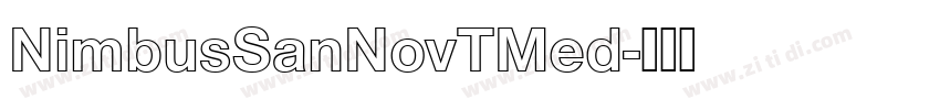 NimbusSanNovTMed字体转换 NimbusSanNovTMed字体转换
