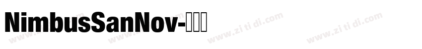 NimbusSanNov字体转换