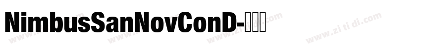 NimbusSanNovConD字体转换