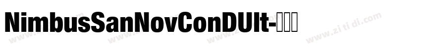 NimbusSanNovConDUlt字体转换
