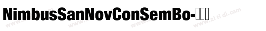 NimbusSanNovConSemBo字体转换 NimbusSanNovConSemBo字体转换