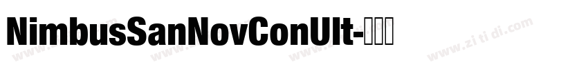 NimbusSanNovConUlt字体转换