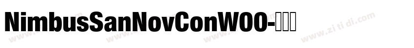 NimbusSanNovConW00字体转换