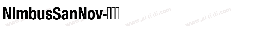 NimbusSanNov字体转换