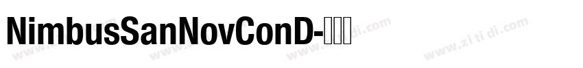 NimbusSanNovConD字体转换