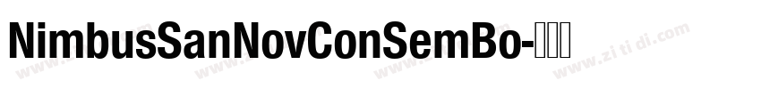 NimbusSanNovConSemBo字体转换 NimbusSanNovConSemBo字体转换