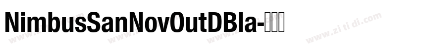 NimbusSanNovOutDBla字体转换