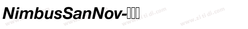 NimbusSanNov字体转换