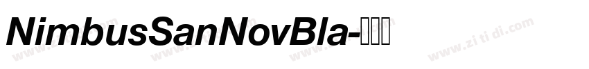 NimbusSanNovBla字体转换 NimbusSanNovBla字体转换