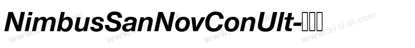 NimbusSanNovConUlt字体转换