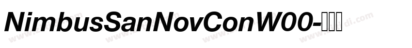 NimbusSanNovConW00字体转换