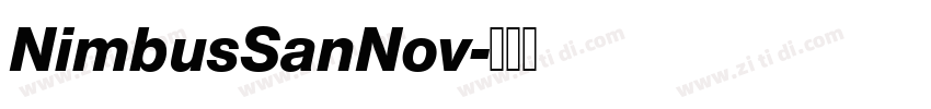 NimbusSanNov字体转换