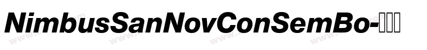 NimbusSanNovConSemBo字体转换 NimbusSanNovConSemBo字体转换