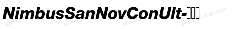 NimbusSanNovConUlt字体转换