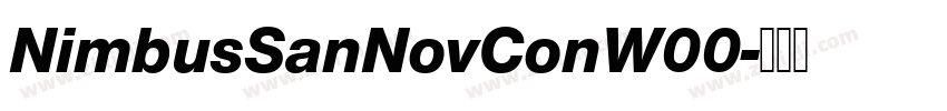 NimbusSanNovConW00字体转换