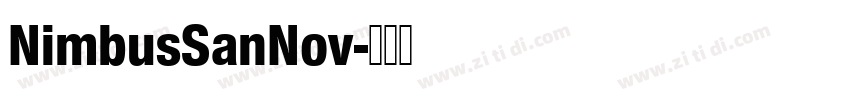 NimbusSanNov字体转换
