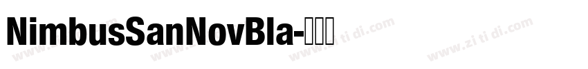 NimbusSanNovBla字体转换 NimbusSanNovBla字体转换
