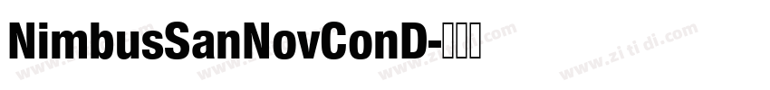 NimbusSanNovConD字体转换