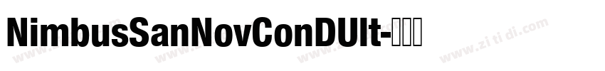 NimbusSanNovConDUlt字体转换