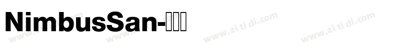 NimbusSan字体转换