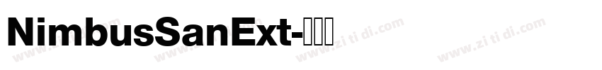NimbusSanExt字体转换