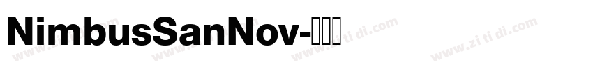 NimbusSanNov字体转换