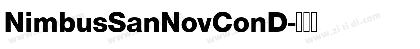 NimbusSanNovConD字体转换