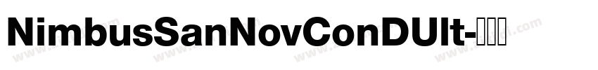 NimbusSanNovConDUlt字体转换