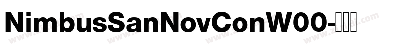 NimbusSanNovConW00字体转换